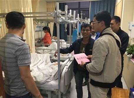 雪中送炭三九暖，愛心慰問家人情 記探望同事吳宇家人