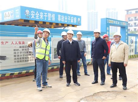 蒙勝益到項目調(diào)研指導工作