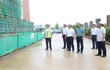 廖立波到桂華分公司項(xiàng)目開(kāi)展安全生產(chǎn)質(zhì)量綜合大檢查