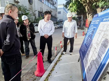 洪進興到冶建公司項目調(diào)研指導